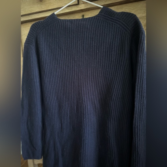 NWT Madewell Navy Ridded Sweater - Picture 4 of 4